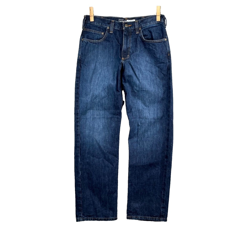 Carhartt Relaxed Straight Jeans Mens 33x31.5* Baggy Streetwear Denim Workwear‎